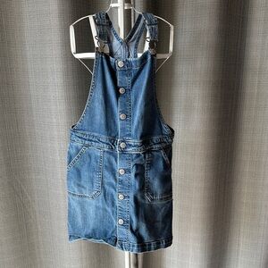 Cat & Jack Blue Denim Button-Front Overall Dress